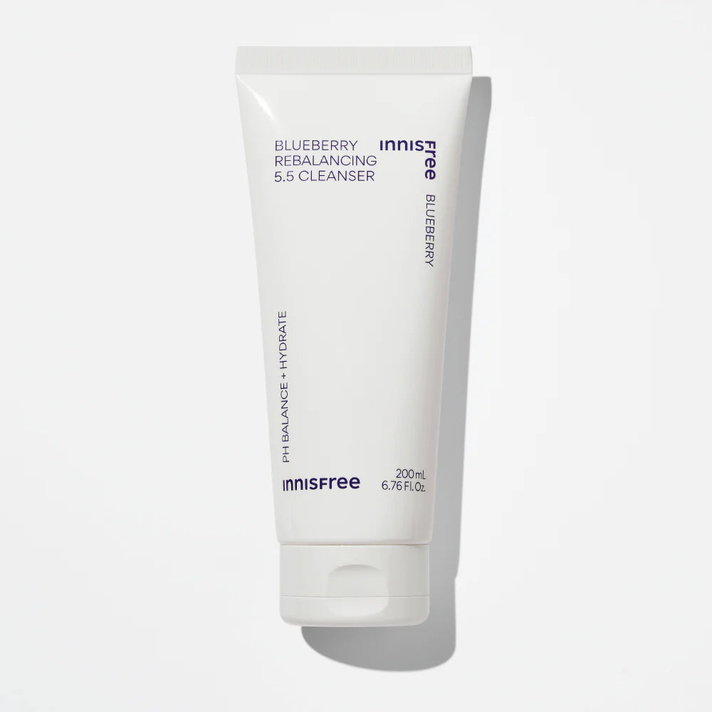 Innisfree Blueberry Rebalancing 5.5 Cleanser, Glycerin & Citric Acid, For Sensitive Skin, 100g