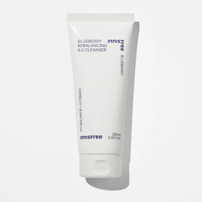Innisfree Blueberry Rebalancing 5.5 Cleanser, Glycerin & Citric Acid, For Sensitive Skin, 100g