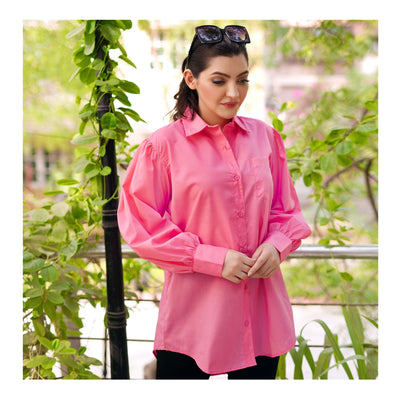 Basix Ladies Western Classic Peach Shirt, LWS-22