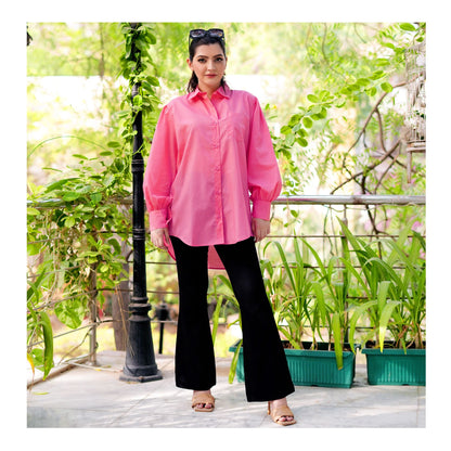 Basix Ladies Western Classic Peach Shirt, LWS-22