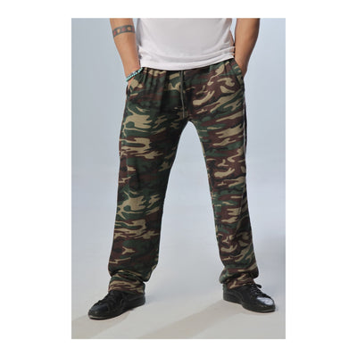 Basix Men's Camouflage Green Trouser  MT-910