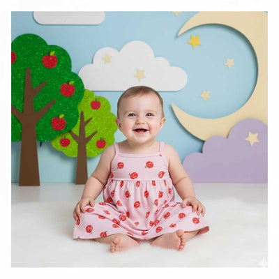 Basix Infant Apple Of My Eye Gather Frock  2623