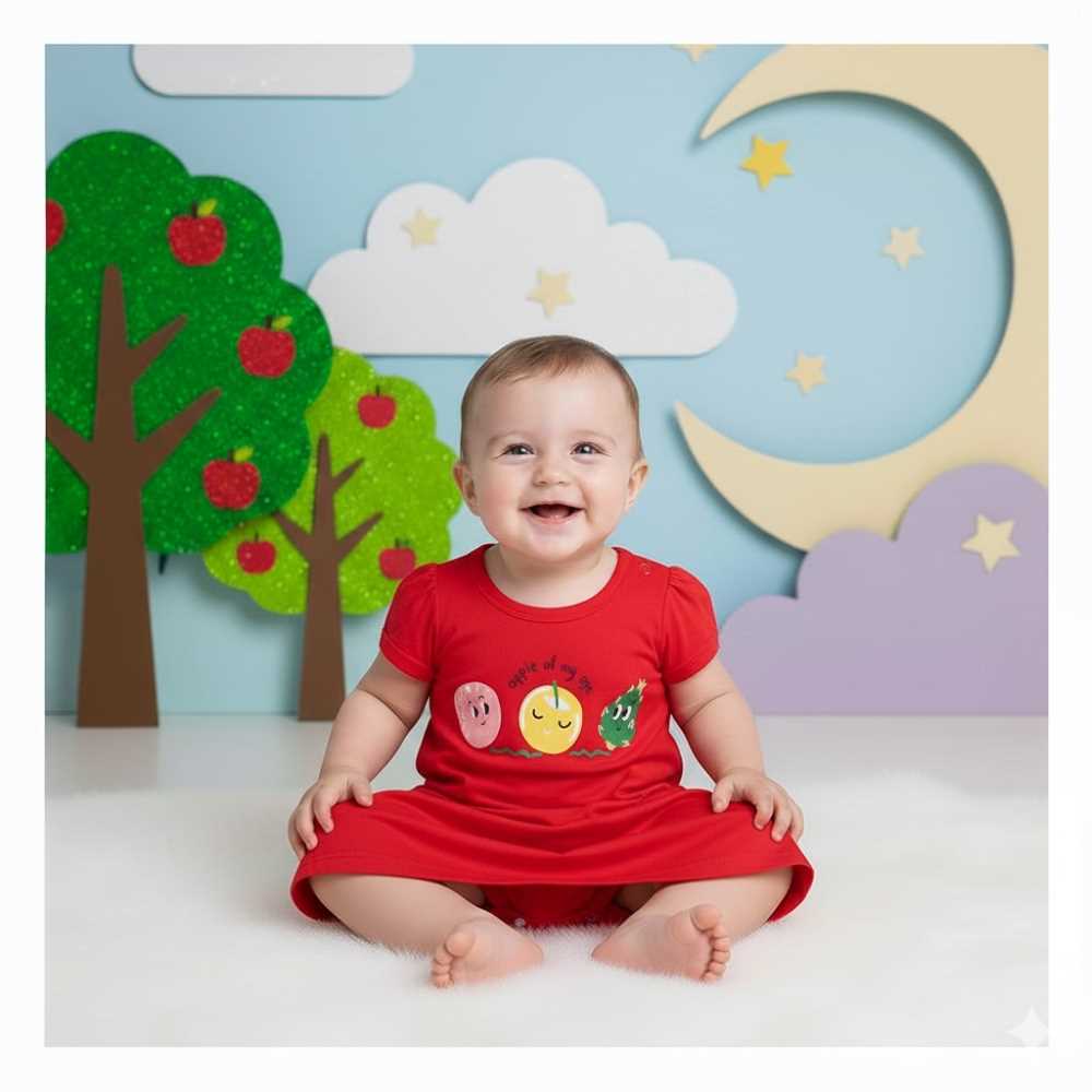 Basix Infant Apple Of My Eye Short Sleeve Tee  2628