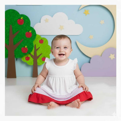 Basix Infant Apple Of My Eye Cut & Sew Frock  2629