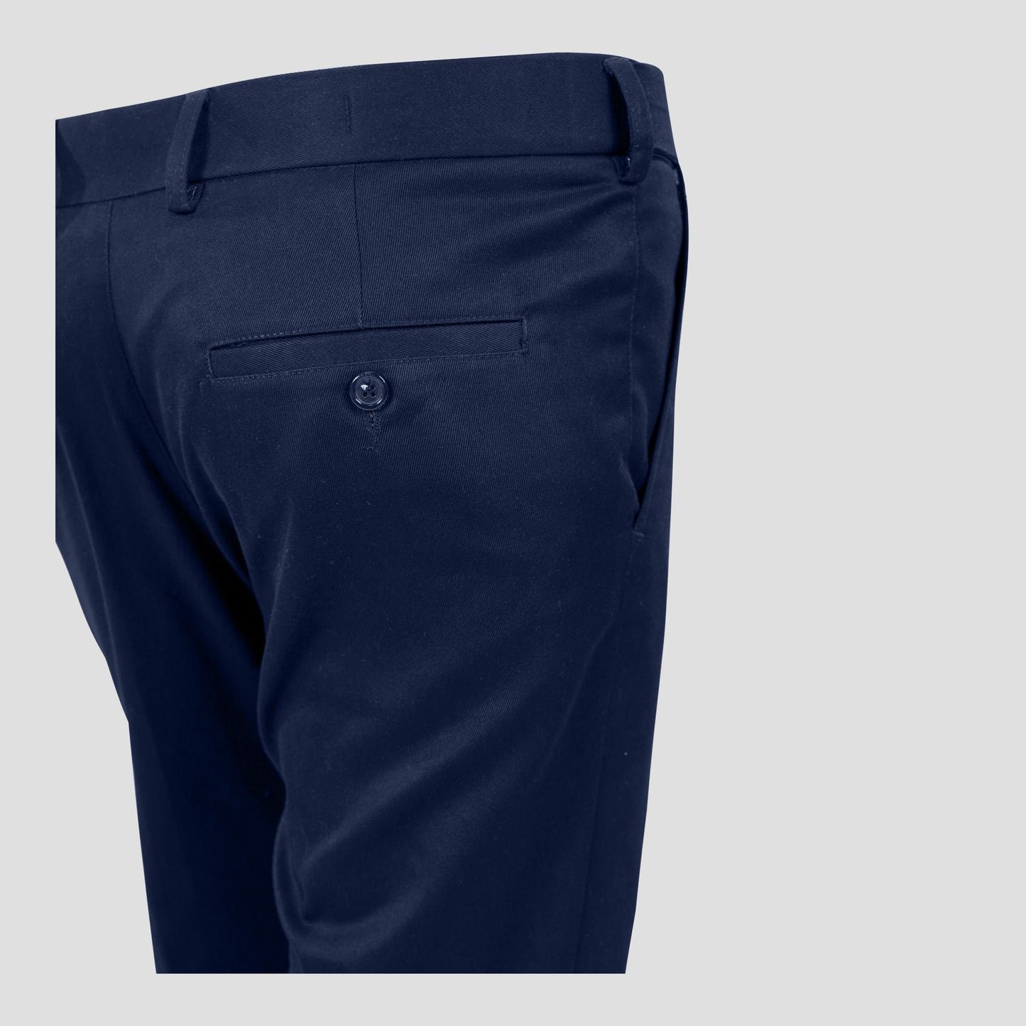 Basix Regular Fit Cotton Formal Dress Pant, Blue
