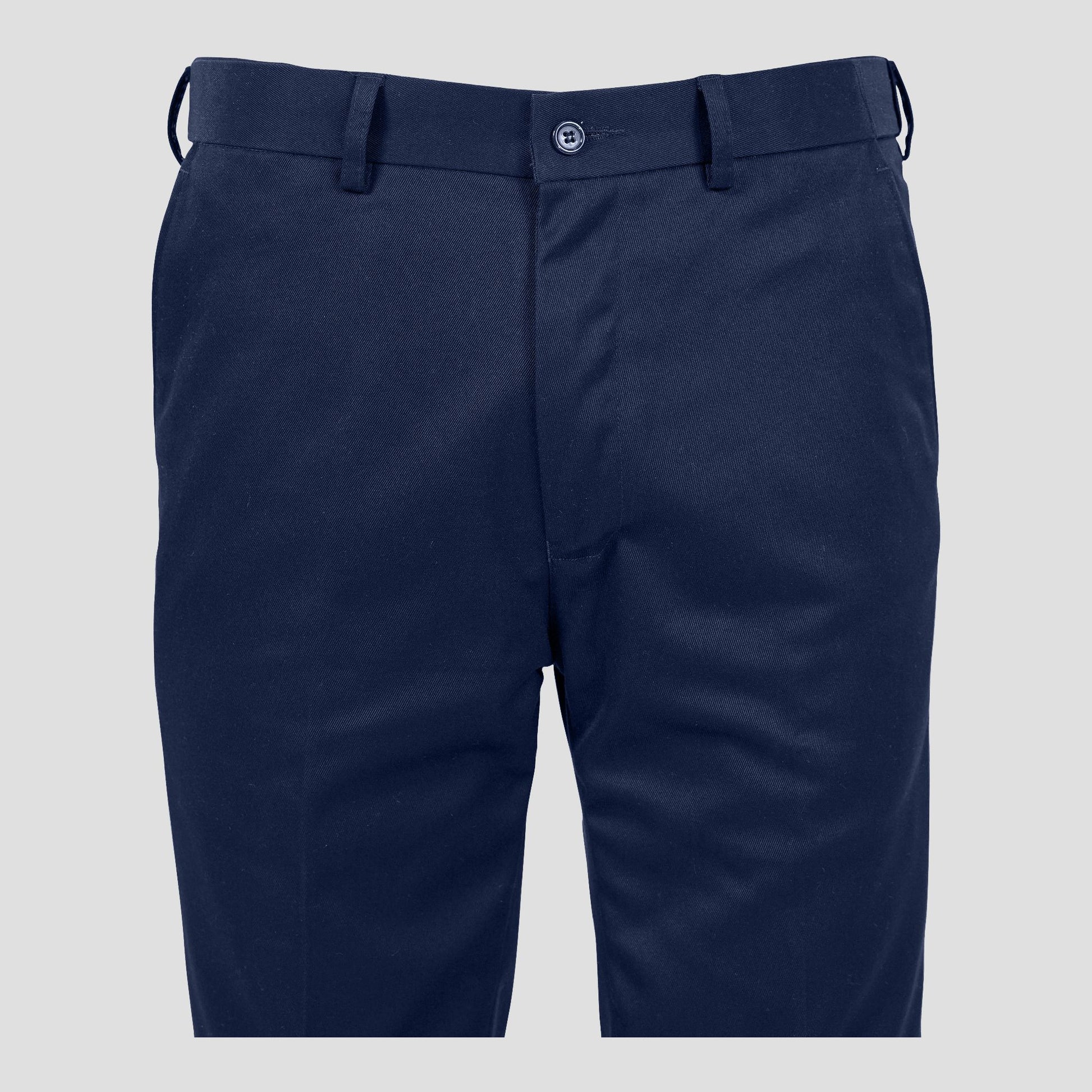 Basix Regular Fit Cotton Formal Dress Pant, Blue
