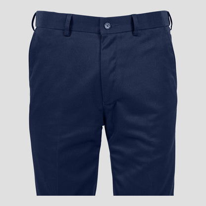 Basix Regular Fit Cotton Formal Dress Pant, Blue