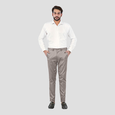 Basix Regular Fit Cotton Formal Dress Pant, Camel