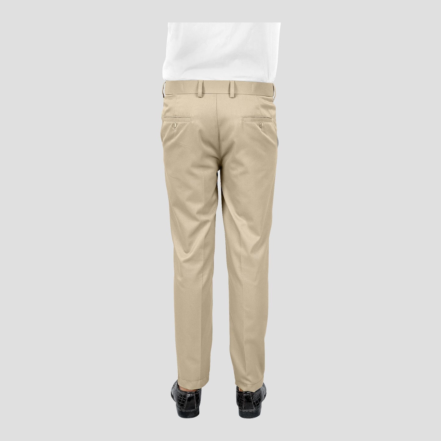 Basix Regular Fit Cotton Formal Dress Pant, Khaki