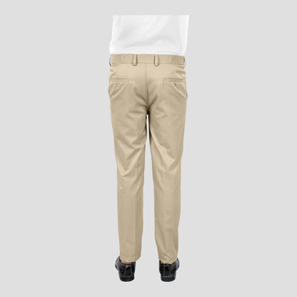 Basix Regular Fit Cotton Formal Dress Pant, Khaki