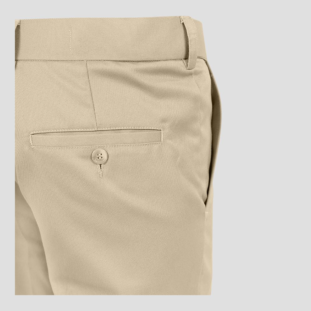 Basix Regular Fit Cotton Formal Dress Pant, Khaki