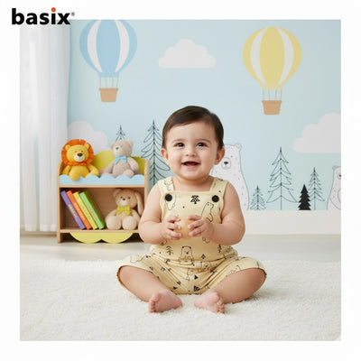 Basix Infant Center Cut Dungaree, 6003