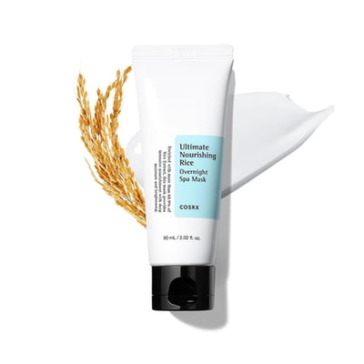 COSRX Ultimate Nourishing Rice Overnight Spa Mask, Paraben Free, Niacinamide, Rice Extract, For All Types Of Skin, 60ml