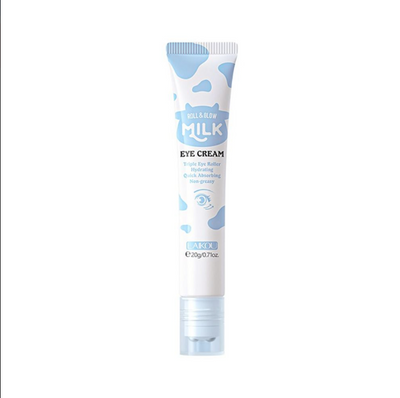 Laikou Roll & Glow Milk Eye Cream, Triple Eye Roller Facial Massage Tool for Dark Circles, Puffiness, 20g, LK97554C