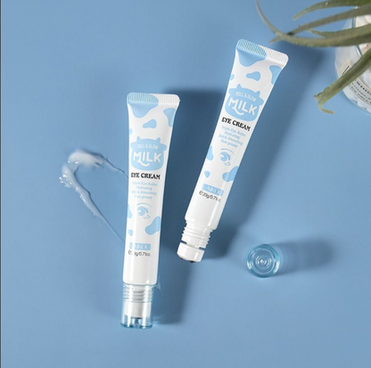 Laikou Roll & Glow Milk Eye Cream, Triple Eye Roller Facial Massage Tool for Dark Circles, Puffiness, 20g, LK97554C