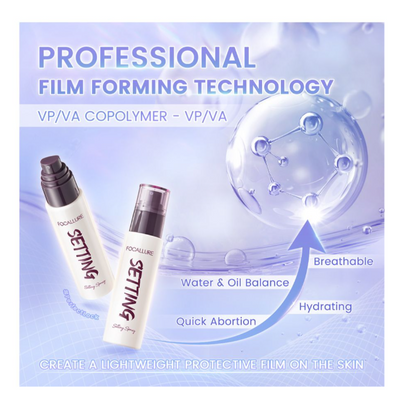 Focallure Flawless Long-Lasting Setting Spray, Niacinamide, Vitamin E, SP01, FA-352, EN-FA-352-SP01-1