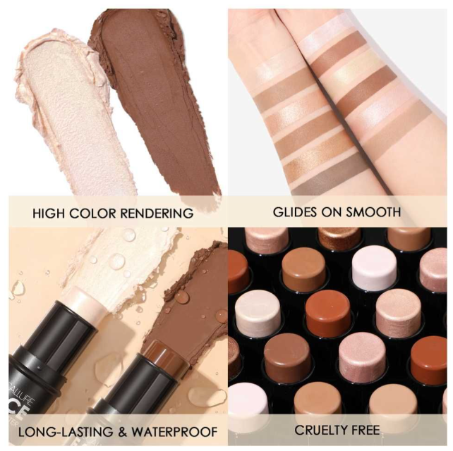Focallure Highlighter Contour Stick, Waterproof, 04, EN-FA-01-04-3