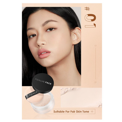 Focallure Matte Setting Loose Powder, Waterproof, Oil-Control, 7g, FA-15