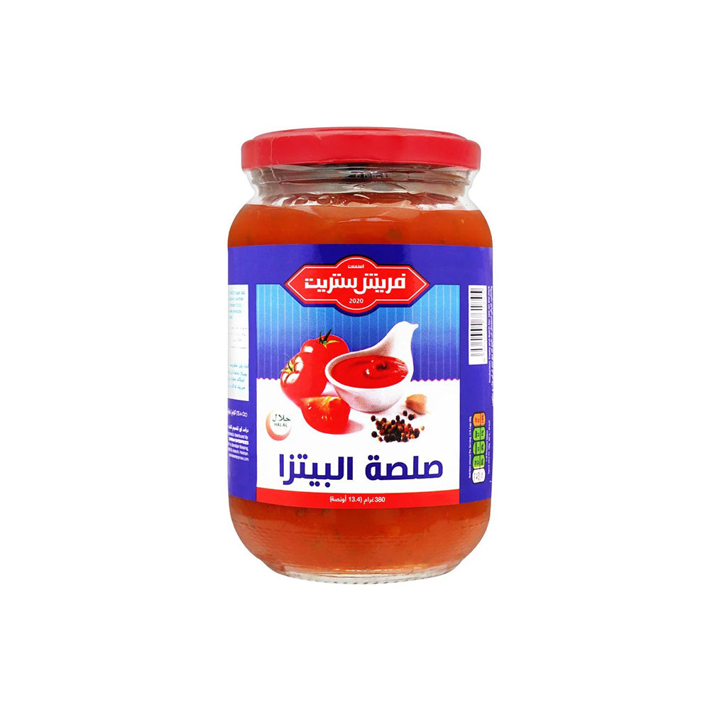 Fresh Street Pizza Sauce — backof pack