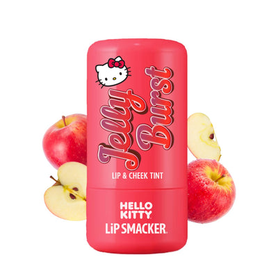 Lip Smacker Hello Kitty So Jelly Lip & Cheek Tint, Moisturizing Sheer & Buildable Color - Apple, 7.6g