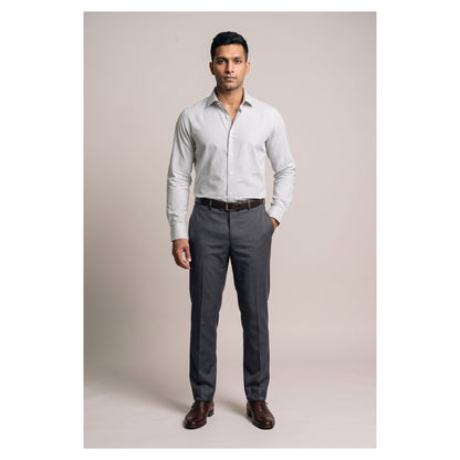 Basix Men's Signature Lining Shirt Grey Ds-014