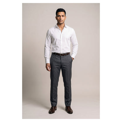 Basix Men's Basic Shirt. White DS-01