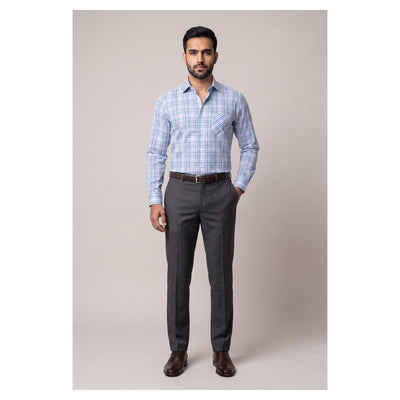 Basix Men's Signature Check Shirt Multi Ds-04