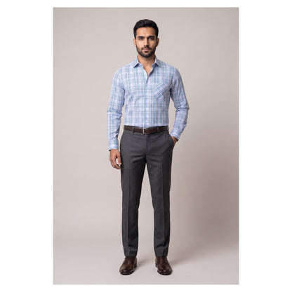 Basix Men's Signature Check Shirt Multi Ds-04