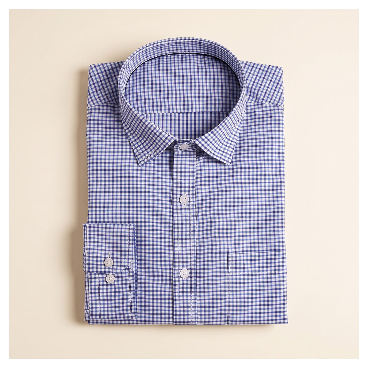 Basix Men's Casual Printed Shirt Blue CS-011