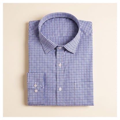 Basix Men's Casual Printed Shirt Blue CS-011