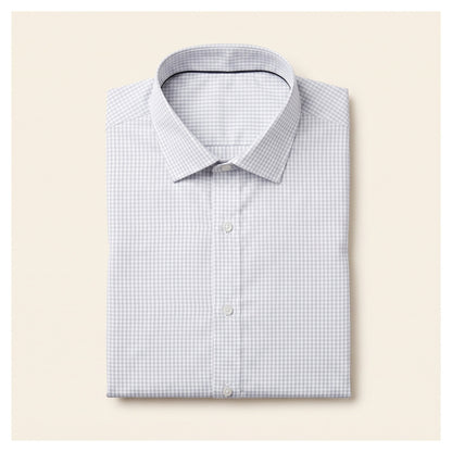 Basix Men's Signature Check Shirt Grey Ds-03