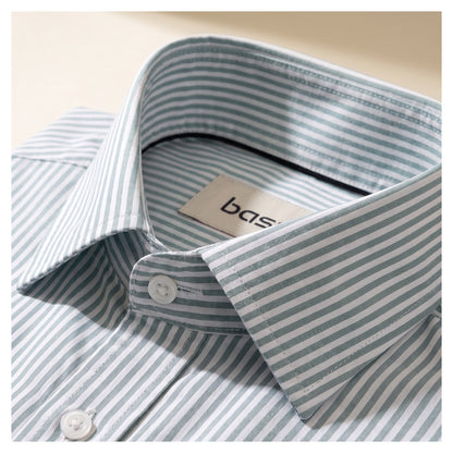 Basix Men's Signature Lining Shirt Light Green DS-012