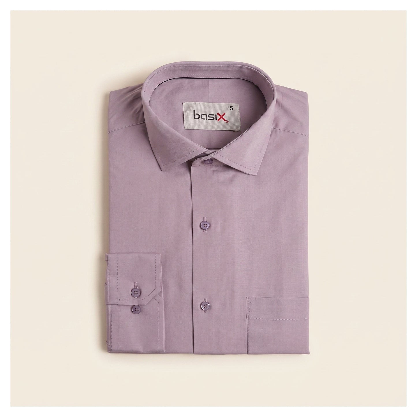 Basix Men's Basic Shirt Pink Ds-03