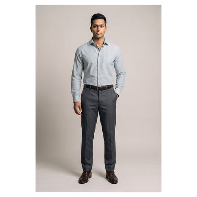 Basix Men's Signature Lining Shirt Light Green DS-012