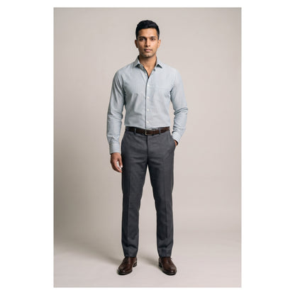 Basix Men's Signature Lining Shirt Light Green DS-012