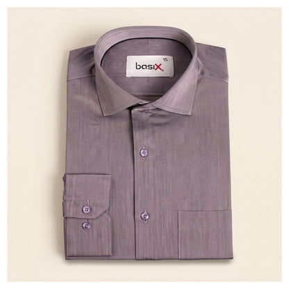 Basix Men's Signature Shirt P Purple DS-022