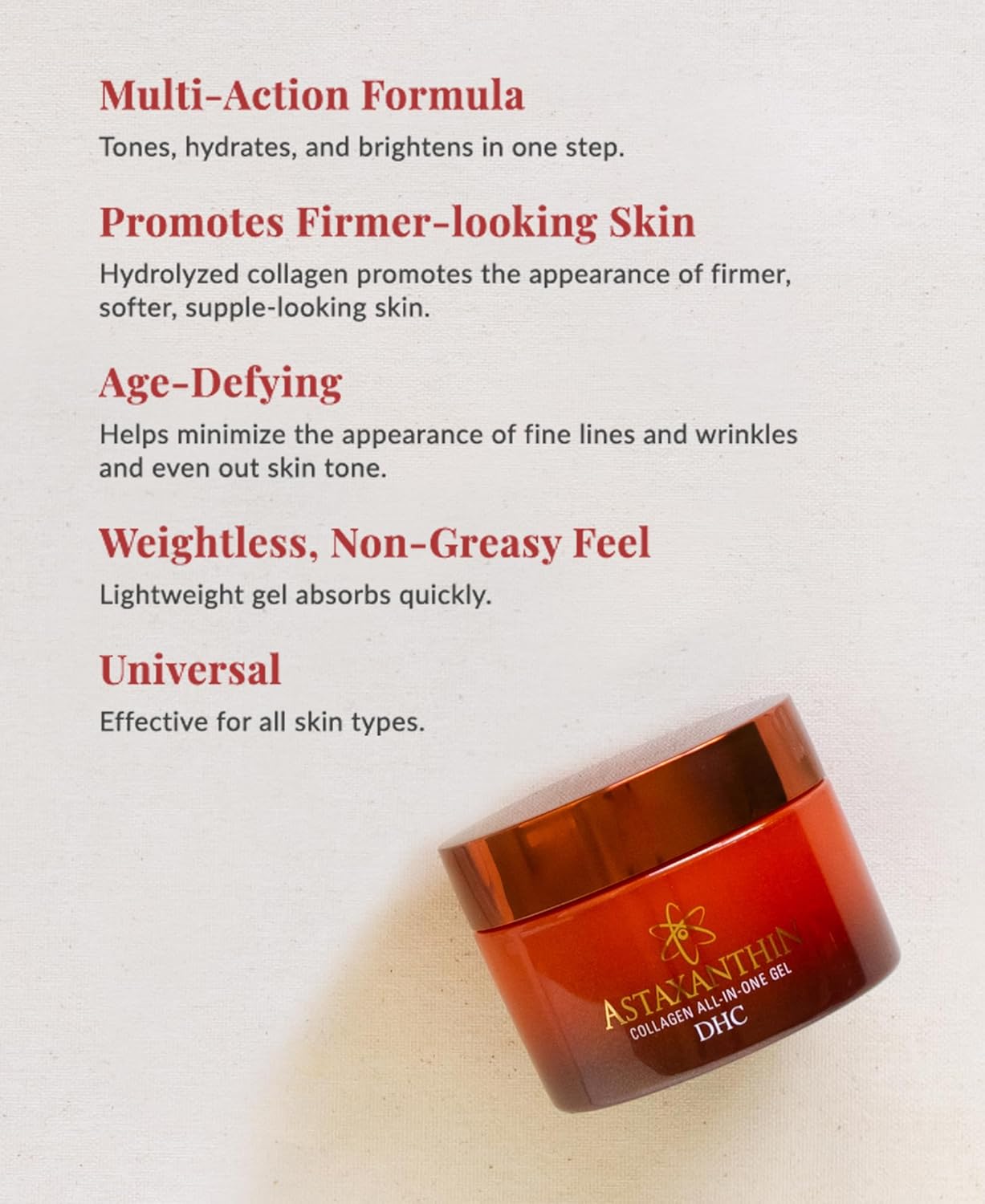 DHC Astaxanthin Collagen All-in-One Gel SS 80g
