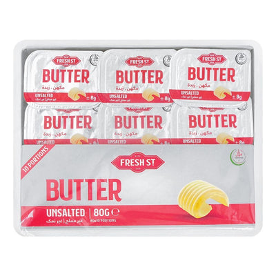 Fresh St Butter Unsalted 08Gm X 10