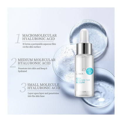 Laikou Korea Hyaluronic Acid Serum  Tremella Plant Extract & Hyaluronic Acid  For Skin Moisturizing  30ml  LK89078A