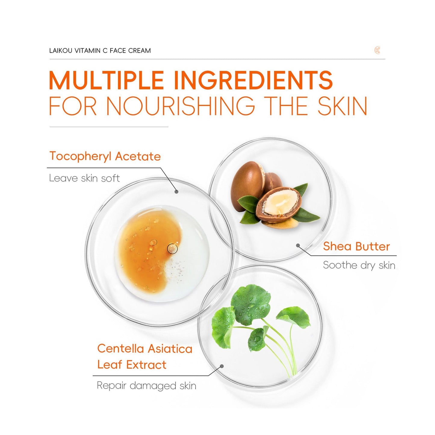 Laikou Vitamin C Face Cream  Anti-Oxidant  For Smooth Skin  50g  LK83083D
