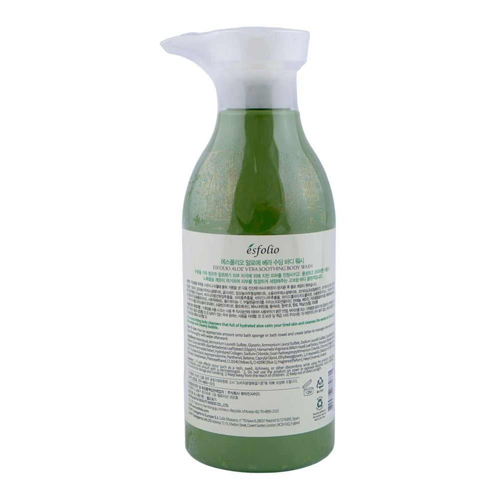 Esfolio Aloe Vera Soothing Body Wash, 500ml