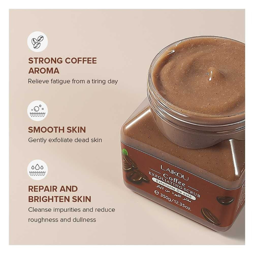 Laikou Coffee Exfoliating Body Scrub  350g  LK83656A