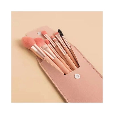 Lameila Travel Mini Makeup Brush Set  8 Piece  Assorted Colors  #CXT044