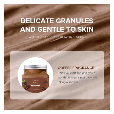 Laikou Coffee Exfoliating Body Scrub  350g  LK83656A