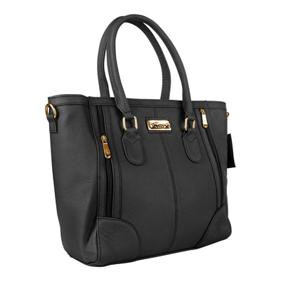 Basix Ladies Hand Bag  Black