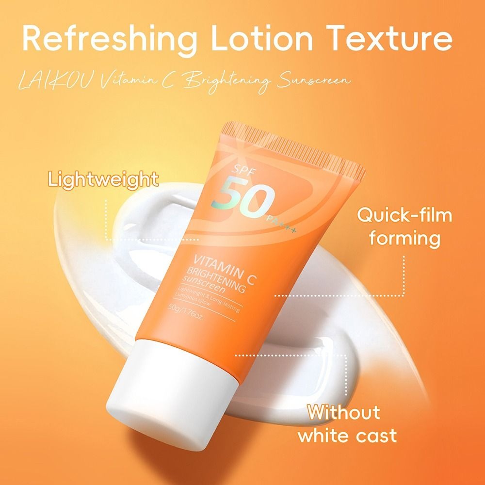 Laikou Vitamin-C Brightening Sunscreen  UV Protection  SPF50  PA+++  50g  LK99237A