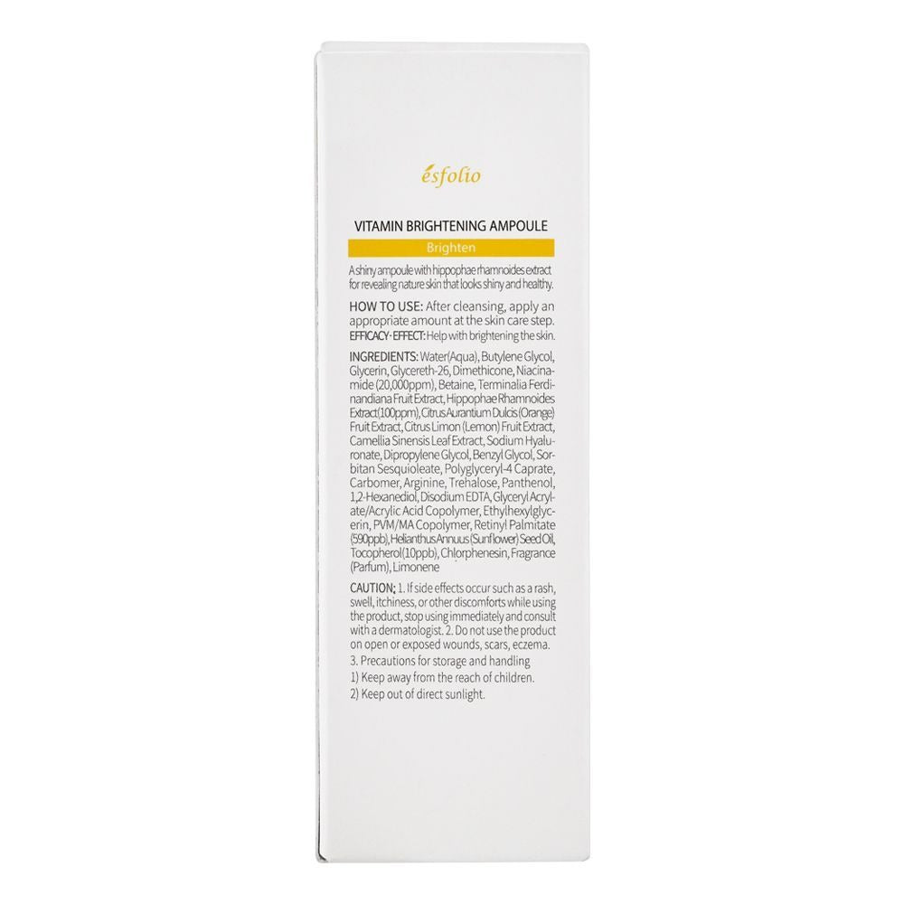 Esfolio Vitamin Brightening Hippophae Rhamnoides Ampoule, 30ml