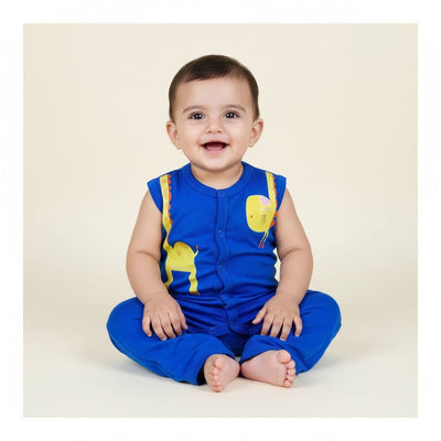 Basix Infant Sleeveless Polo Romper  5956