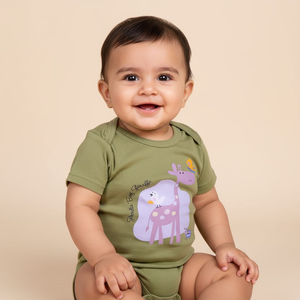 Basix Infant Short Sleeves Body Suit, 5998