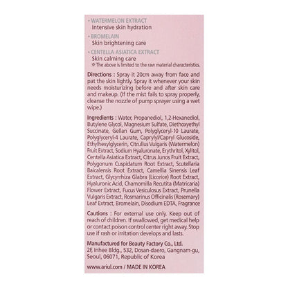 Ariul Watermelon Hydro Vital Gel Face Mist, 120ml